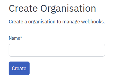 create organisation
